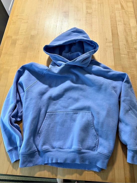 Aritzia Tops - Aritzia Mega Fit Sweatfleece Blue Hoodie Size Small